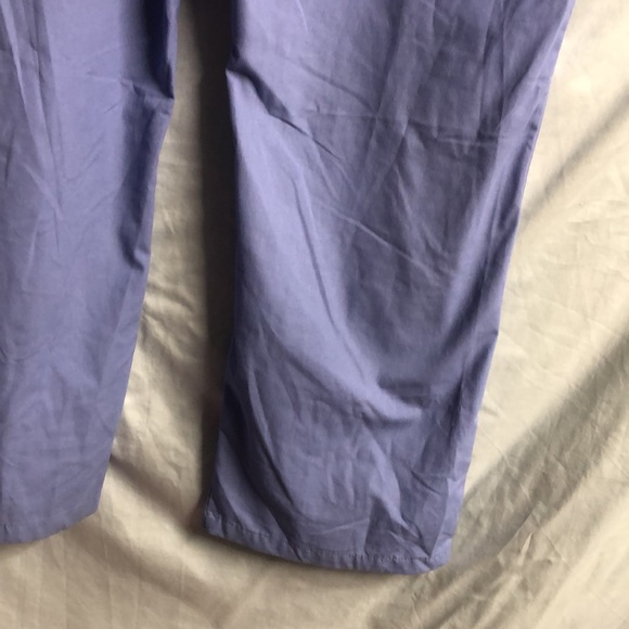 Women’s XL blue periwinkle drawstring scrub pants one pocket nwot - Picture 8 of 10